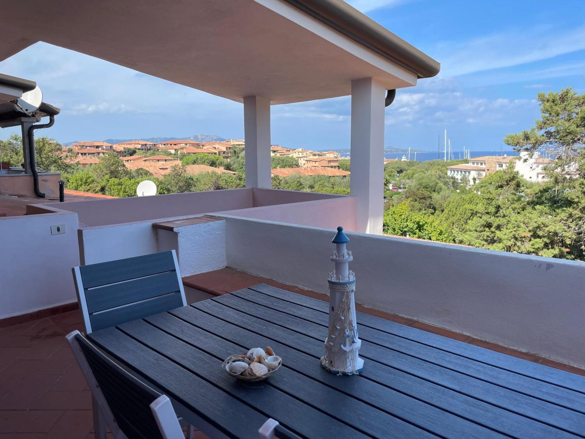 Splendida Vista Mare Zona Centrale Porto Rotondo Posto Auto Privato エクステリア 写真