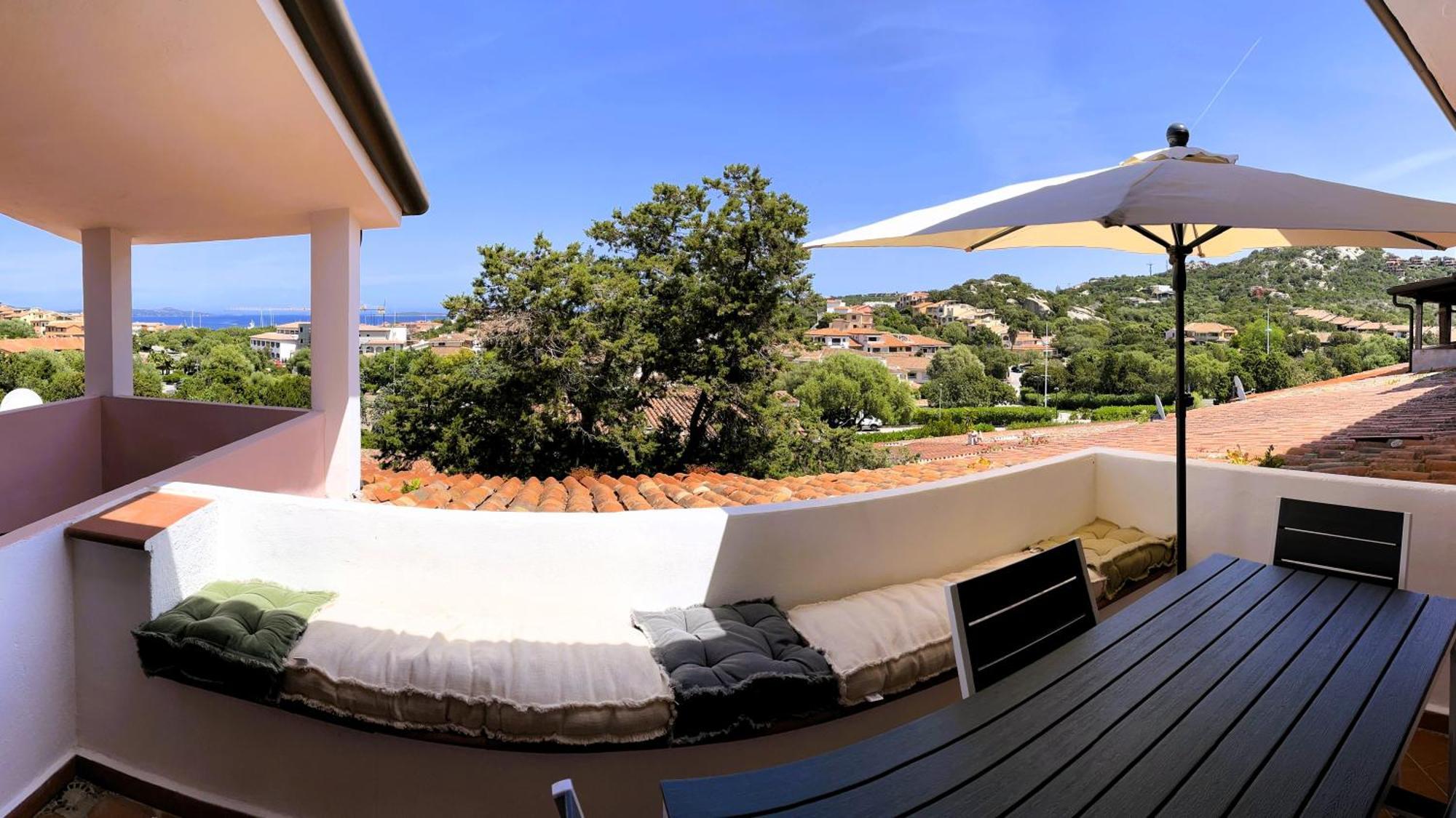 Splendida Vista Mare Zona Centrale Porto Rotondo Posto Auto Privato エクステリア 写真